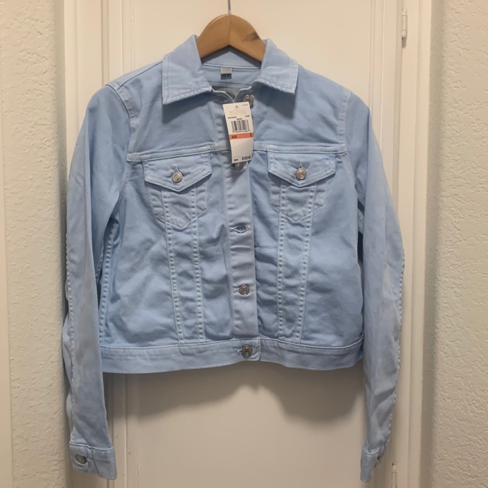 NEW MICHAEL KORS CLOUD BASICS JEAN JACKET SIZE S